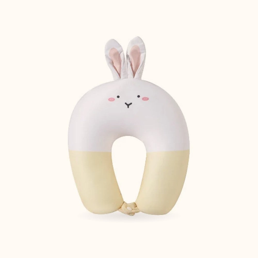 The Travel Buddy flipped into a U-shaped neck pillow