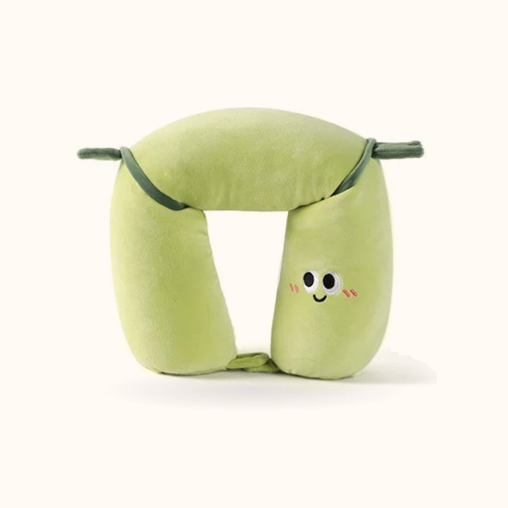 Bamboo the Panda Travel Buddy flipped into U-shaped neck pillow form
