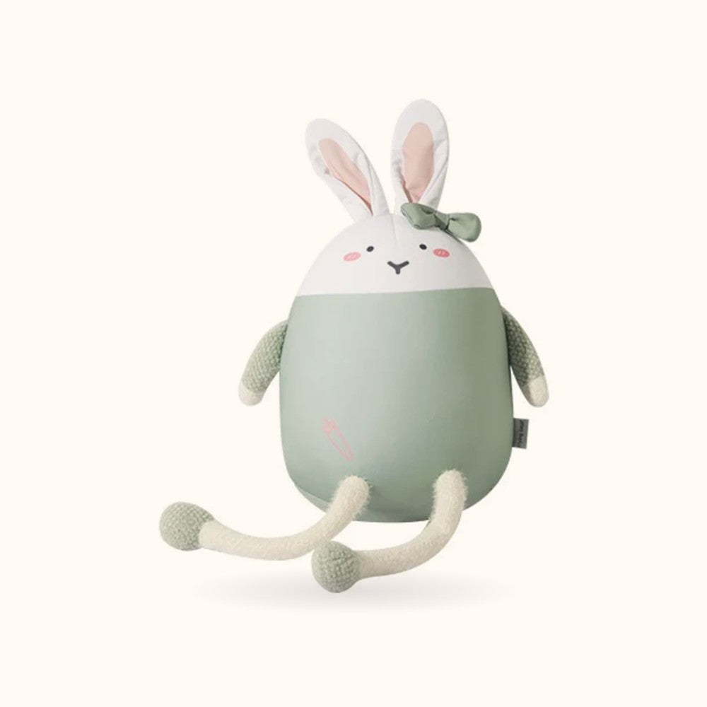 Matcha the Bunny Travel Buddy in plush form