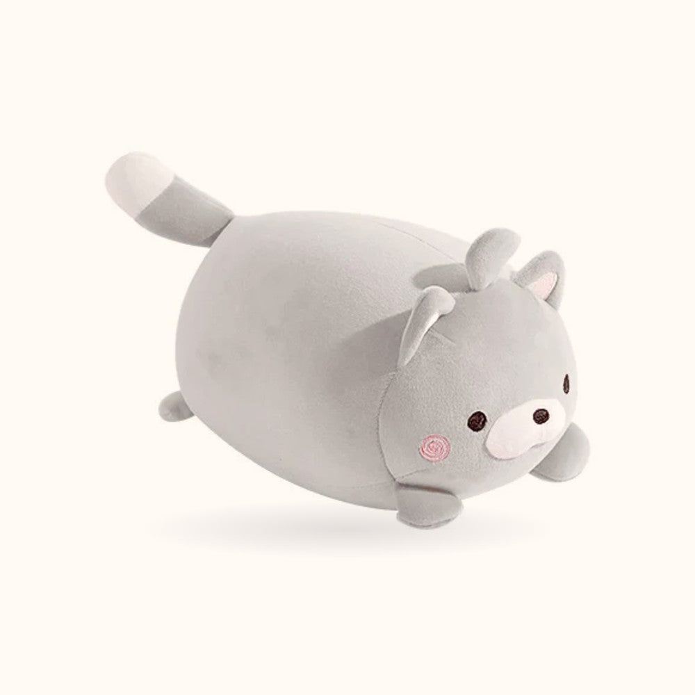 Pebble the Cat Travel Buddy in plush form